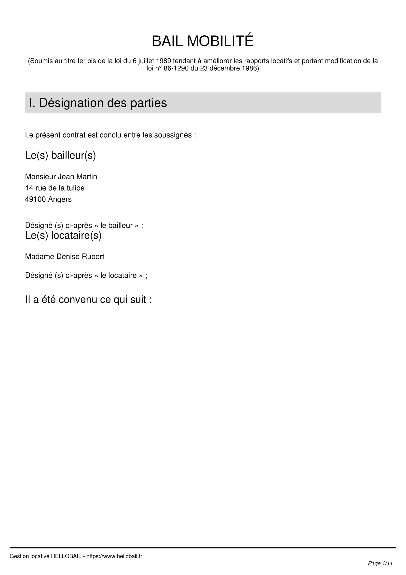 Modele Solde De Tout Compte Locataire Word Bail mobilité : modèle en ligne et guide
