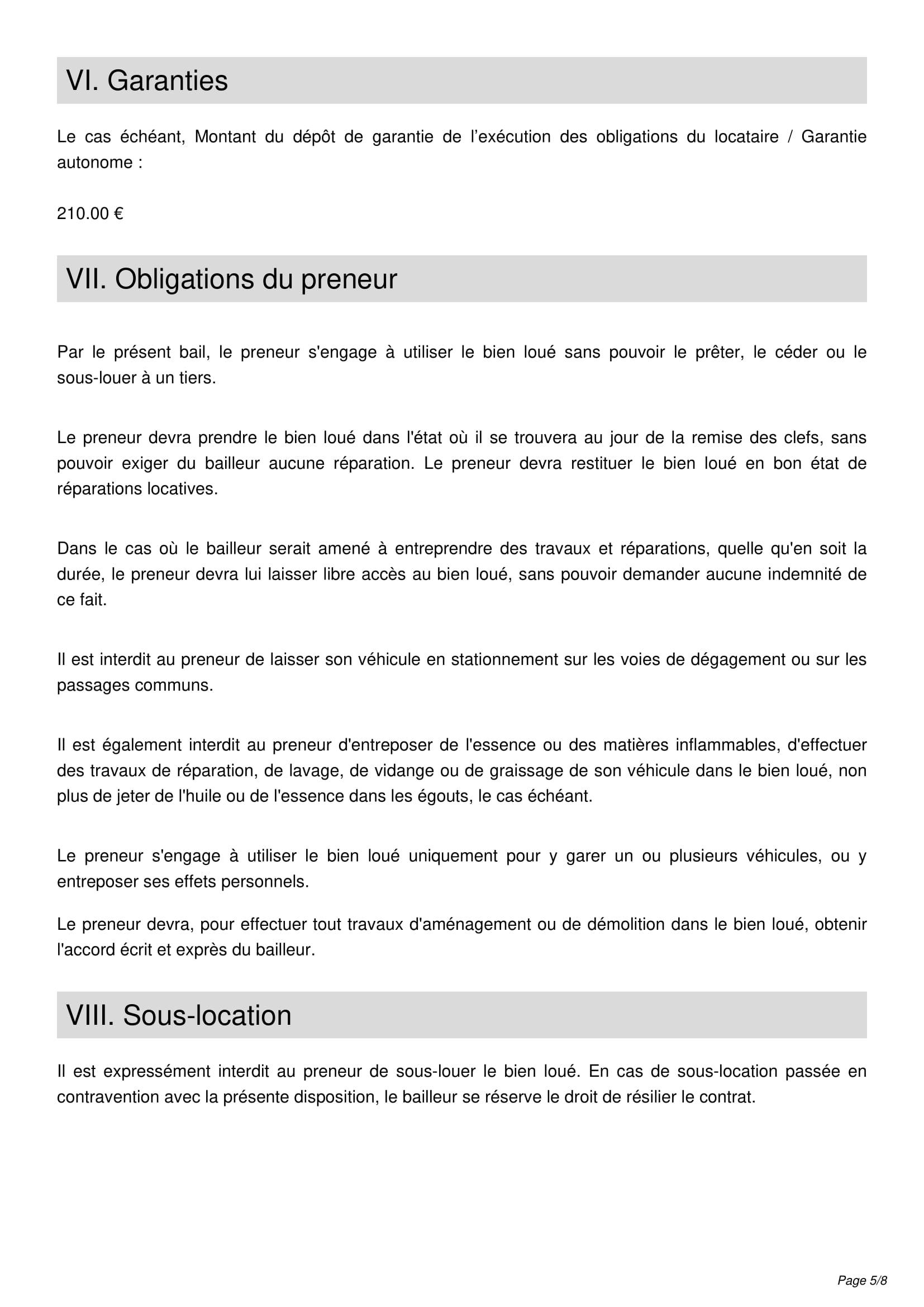 Exemple de lettre preavis de bail