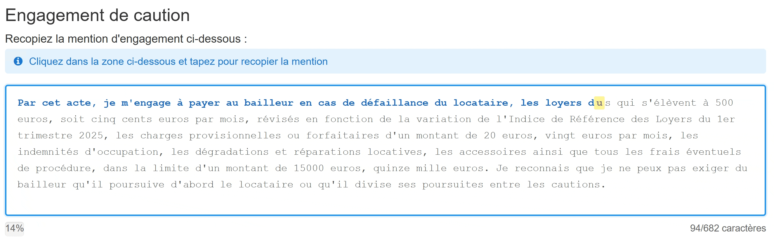 Mention manuscrite obligatoire acte de caution solidaire