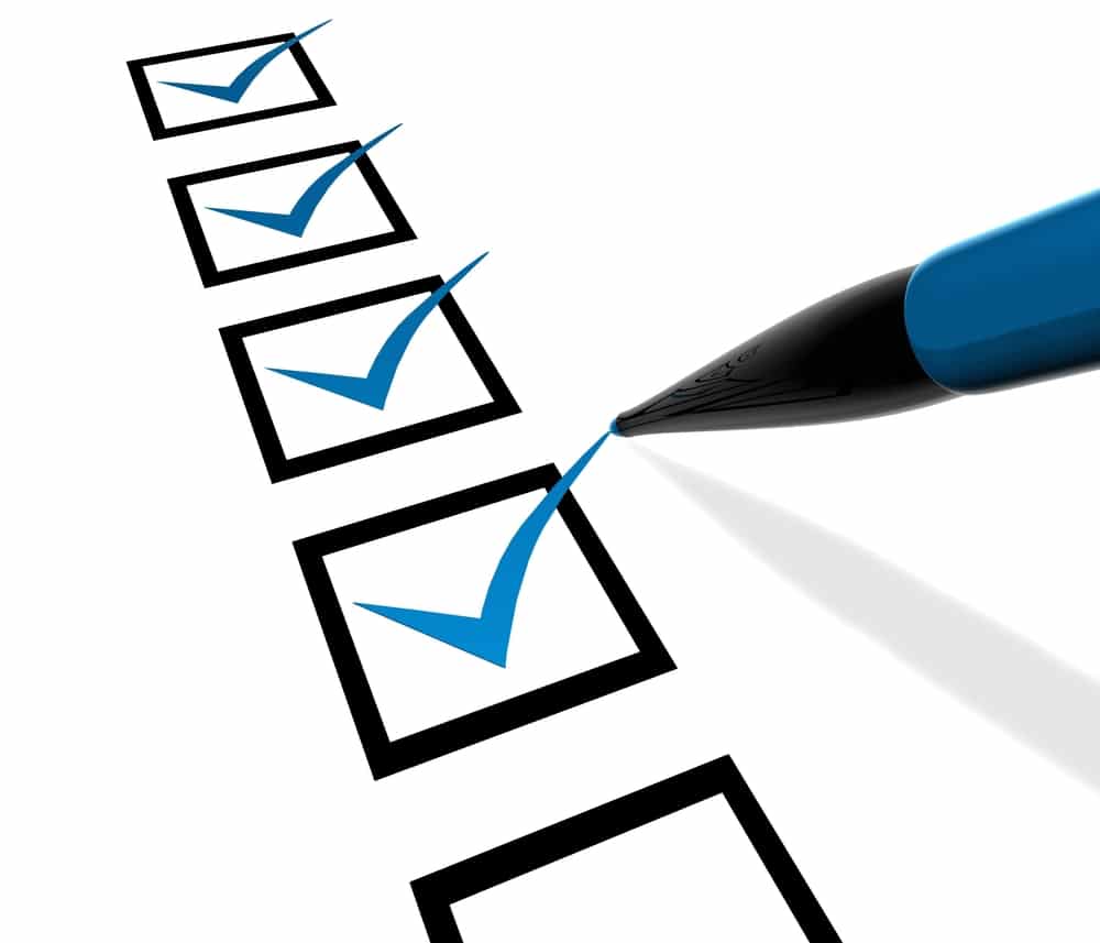 Checklist pour vérifier l’état des lieux d’entrée