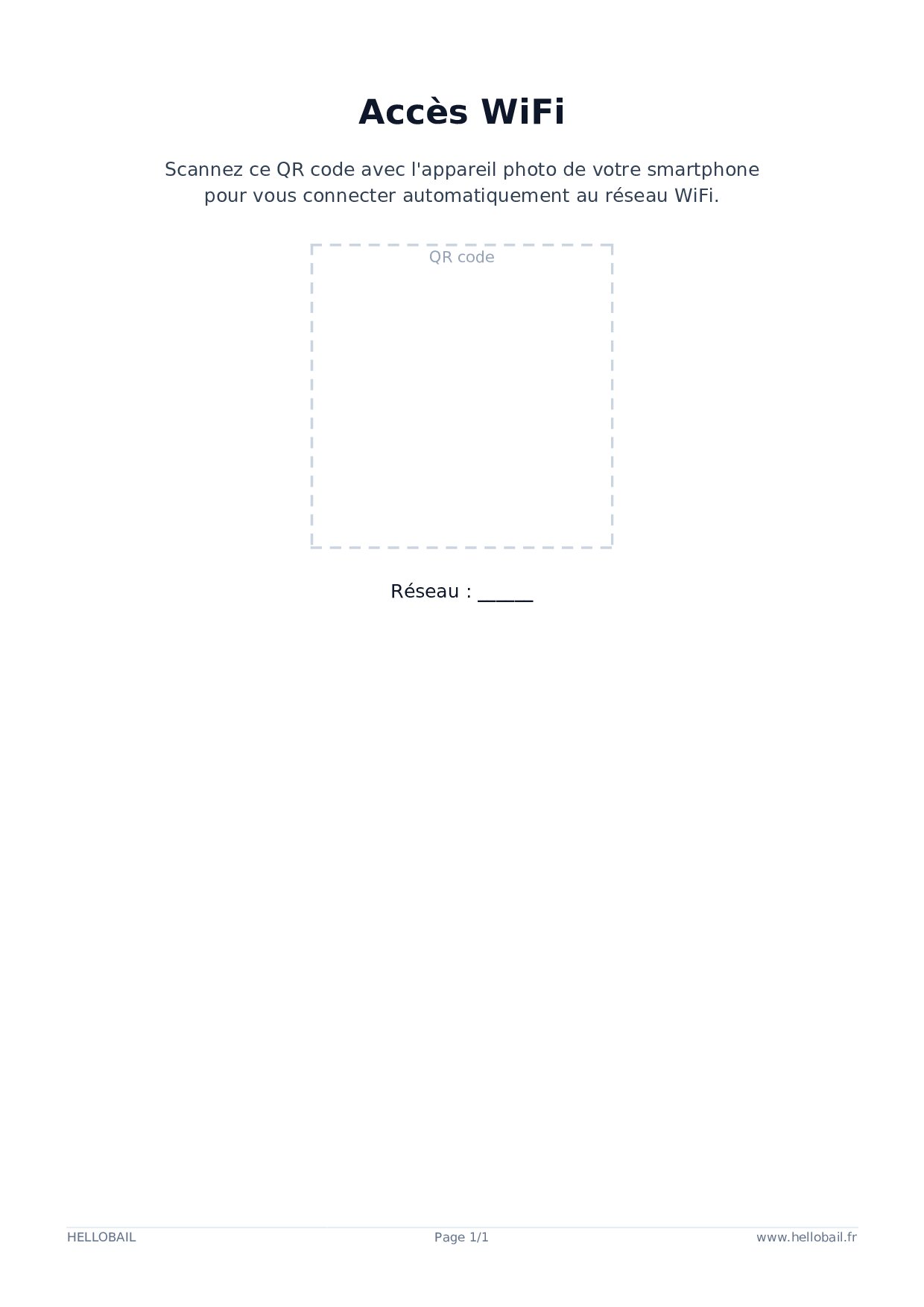QR Code WiFi